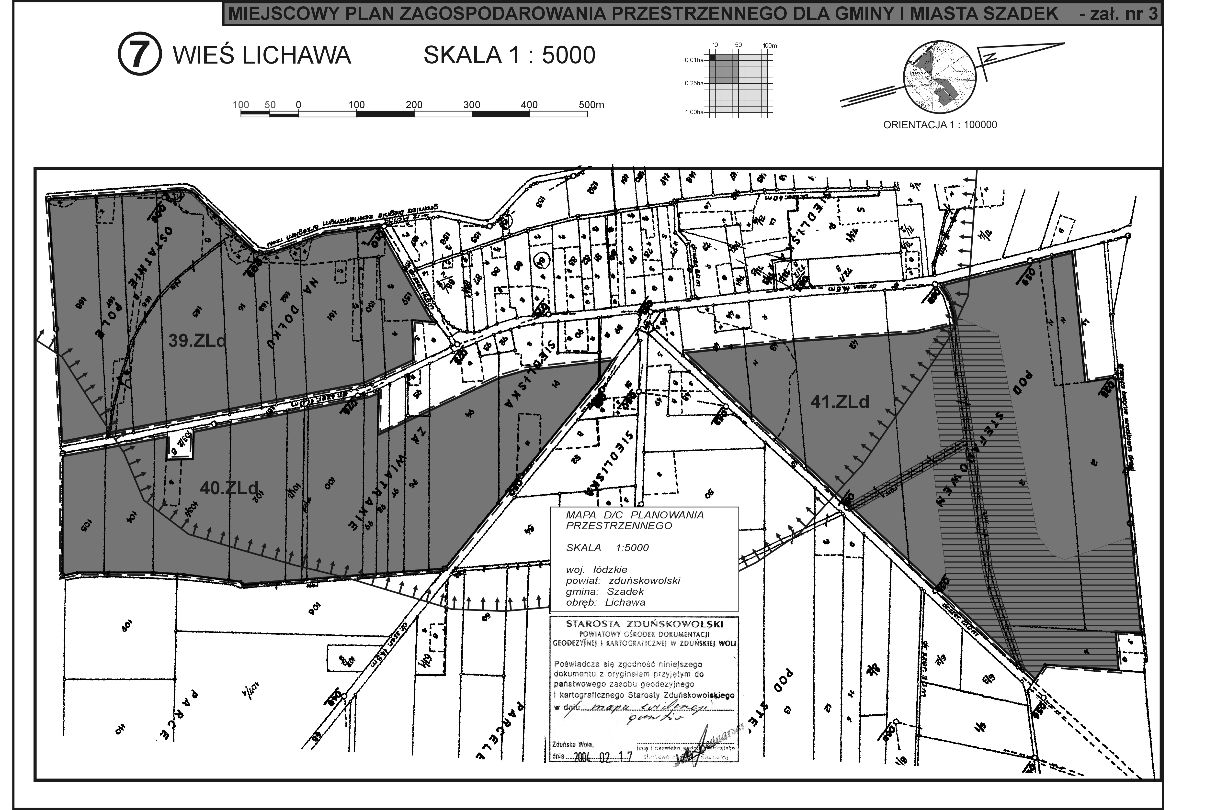Mapa - Wieś Lichawa